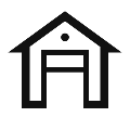 En la imagen se ve el icono de reparacion de puertas de garaje